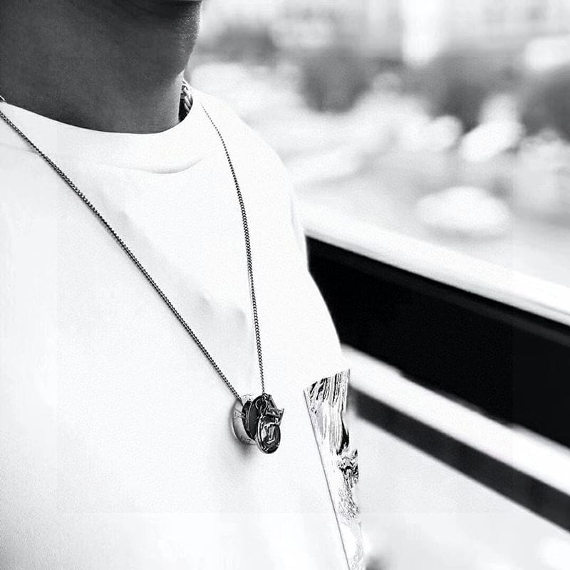 18K Louis Monogram Charms Necklace