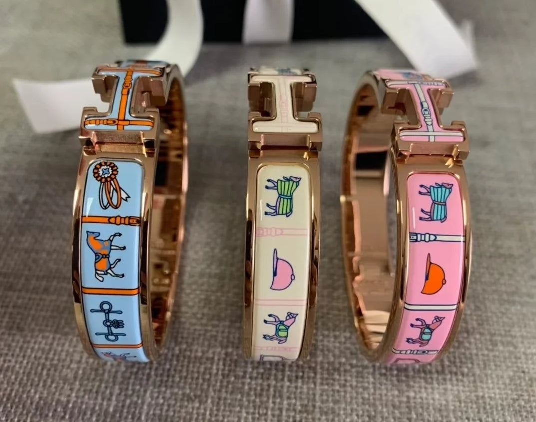 18K Clic H Couvertures Blue Bracelet