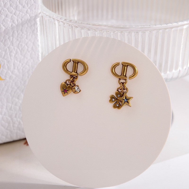 18K CD Lucky Charms Earrings