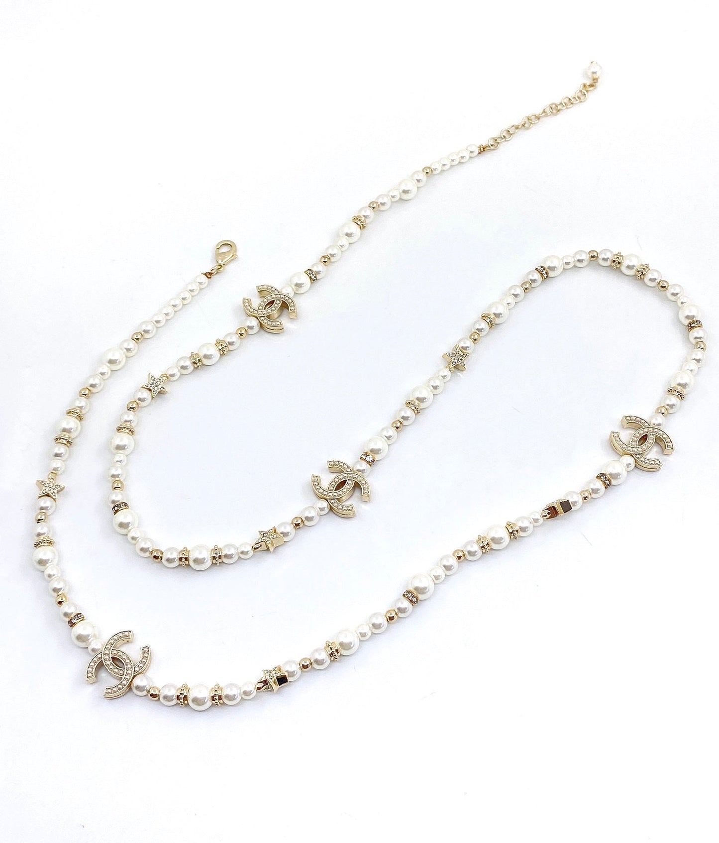 18K CC Pearls Necklace