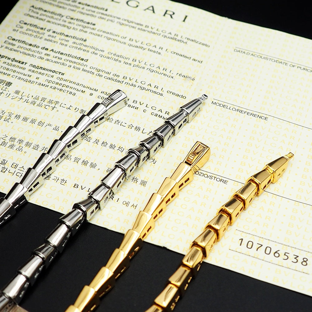 18K BV Serpenti Viper Demi-Pav¨¦ Diamonds Necklace