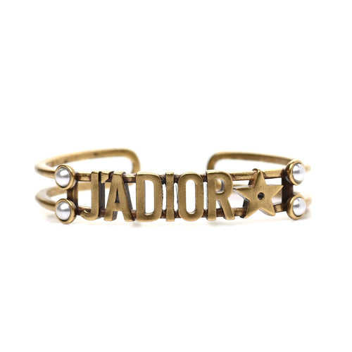 18K Dior J¡¯adior Pearls Open Cuff Bracelet