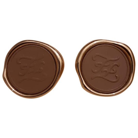 18K F Vintage Color Earrings