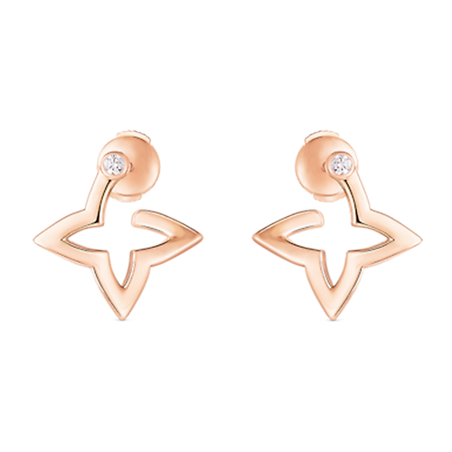 18K Louis Blossom Mini Hoops Earrings