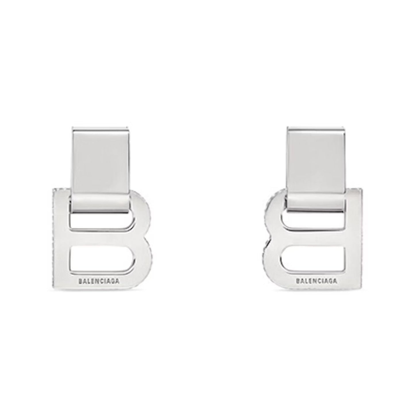 18K BB Hourglass Diamond Earrings