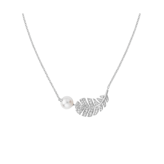 18K CHANEL Plume De Necklace