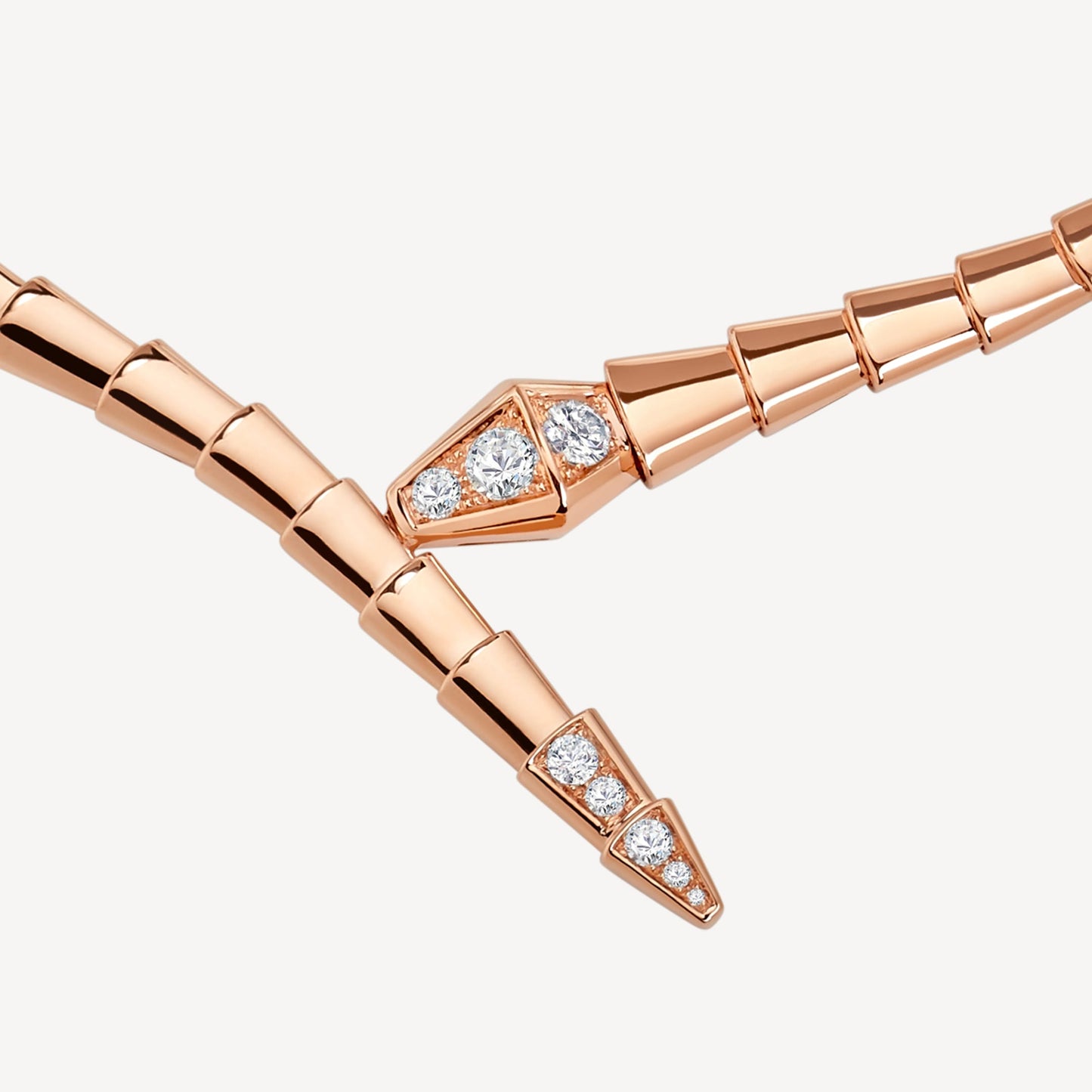 18K BV Serpenti Viper Demi-Pav¨¦ Diamonds Necklace