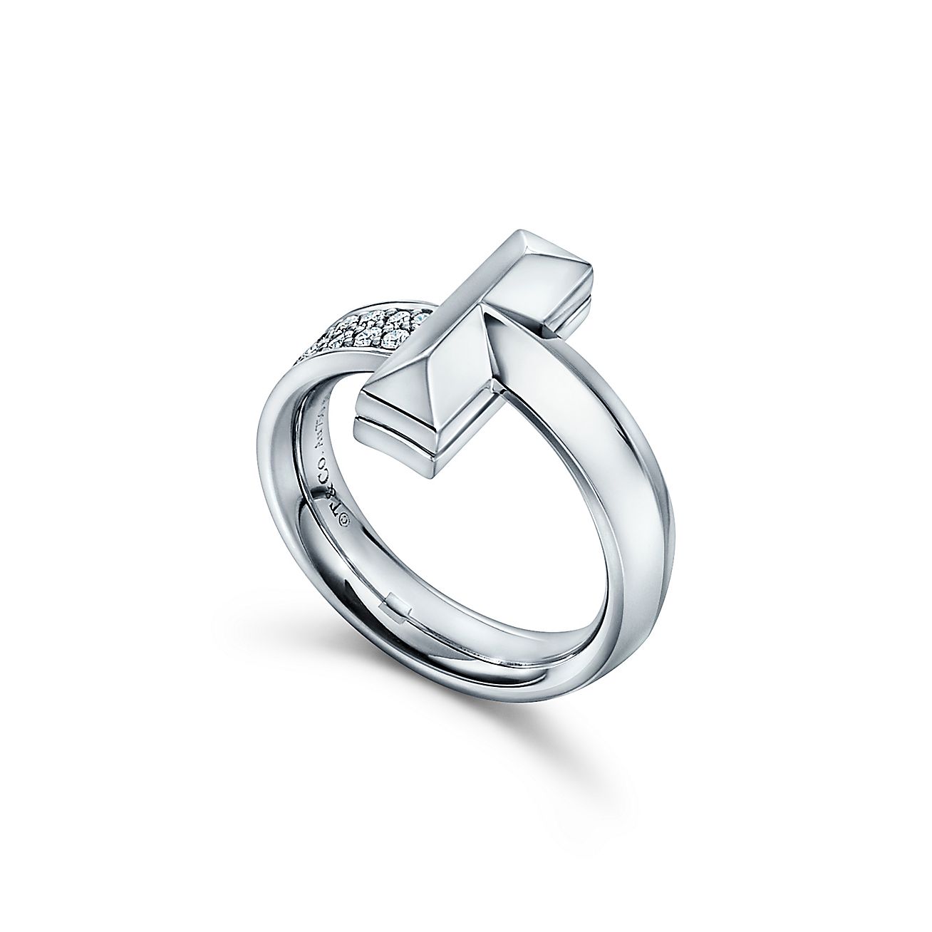 18K T Narrow Pav¨¦ Ring