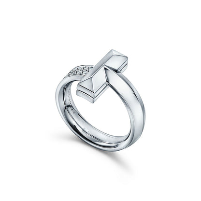 18K T Narrow Pav¨¦ Ring