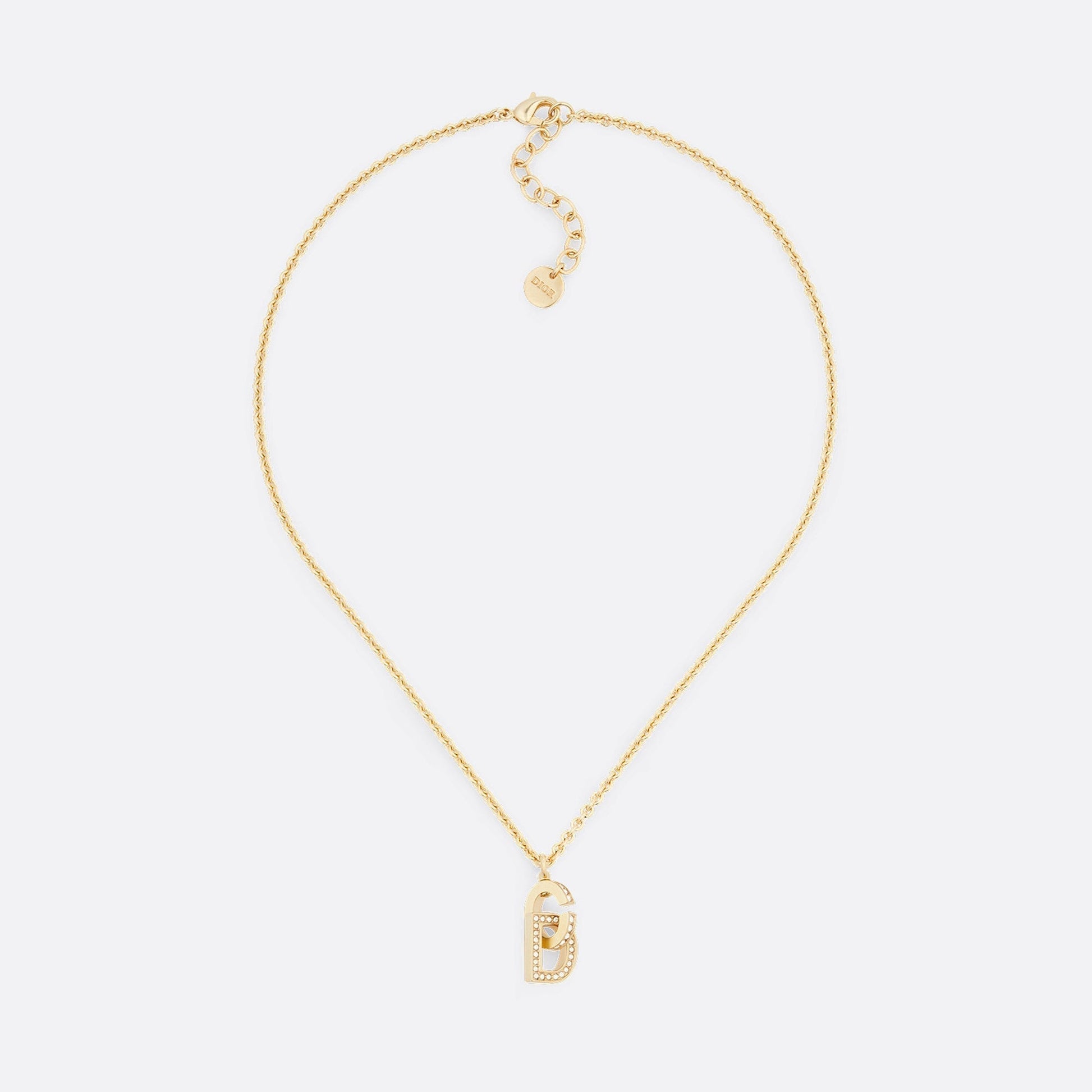18K Dior CD Lock Necklace