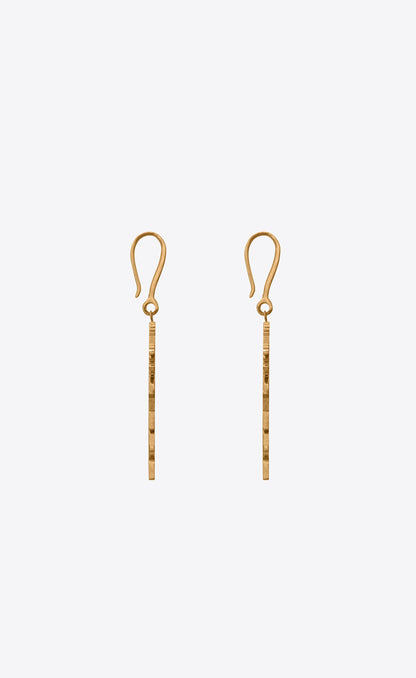 18K Saint Monogram Palmier Statement Earrings