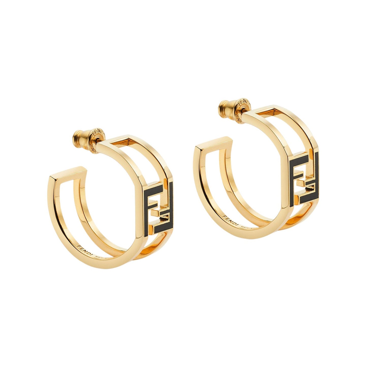 18K F Forever Oval Earrings