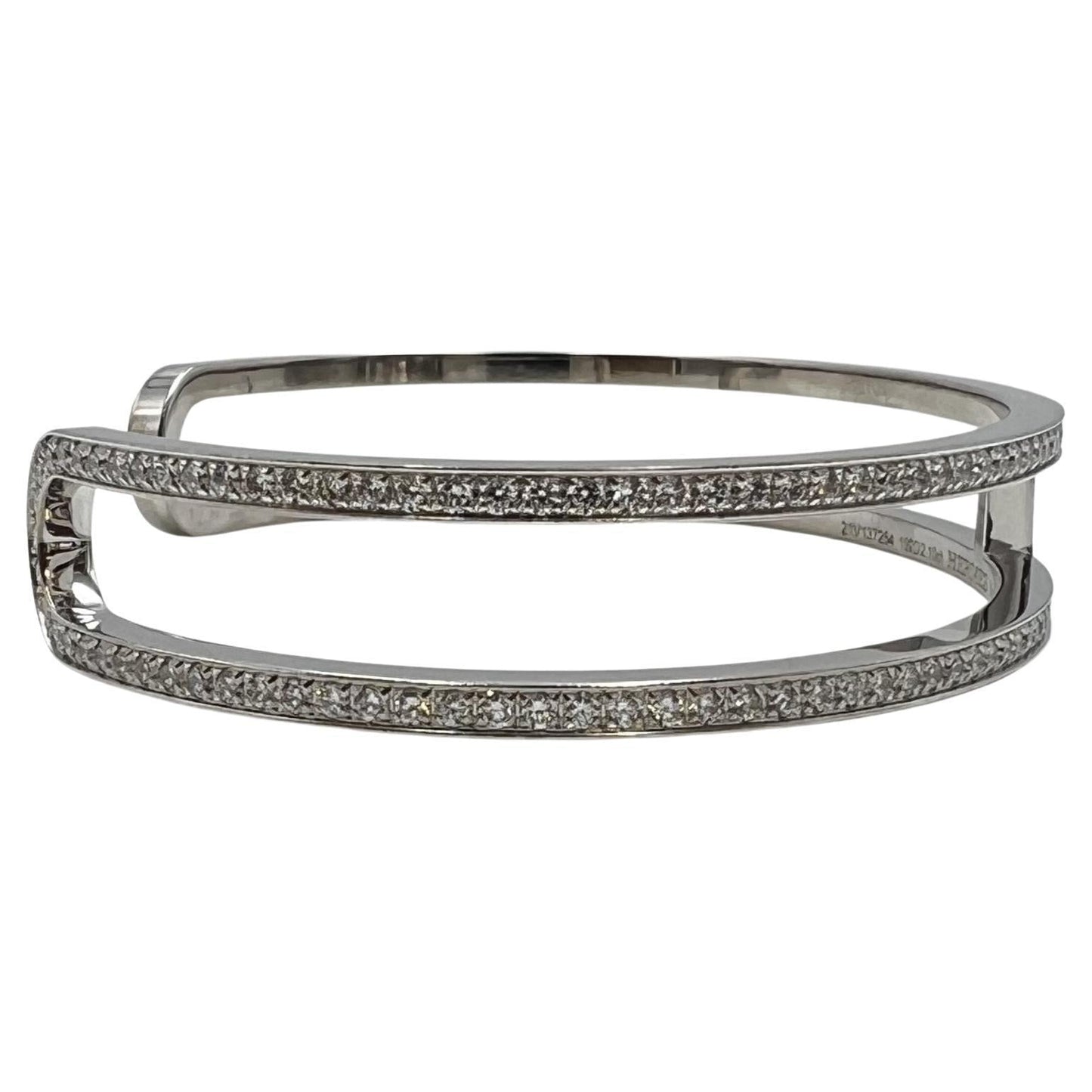 18K Ever Chain D¡¯ancre Cuff Diamond H Bracelet