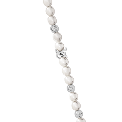 18K Louis Monogram Pearls Necklace