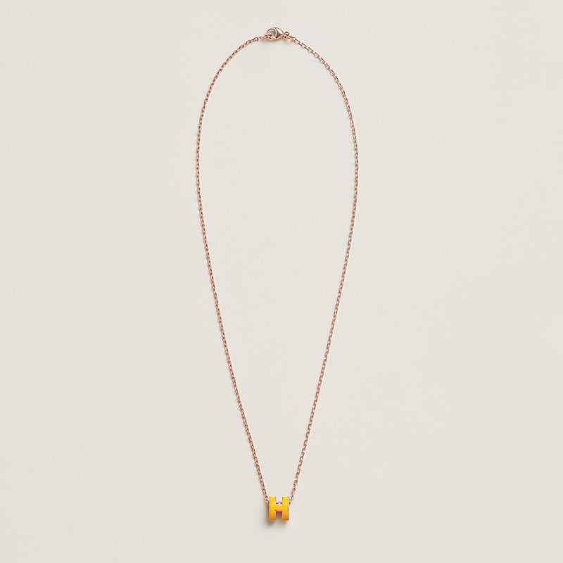 18K Mini Pop H Yellow Necklace
