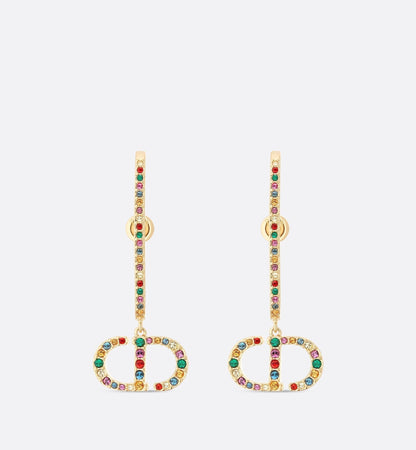 18K CD 30 Montaigne Crystals Earrings