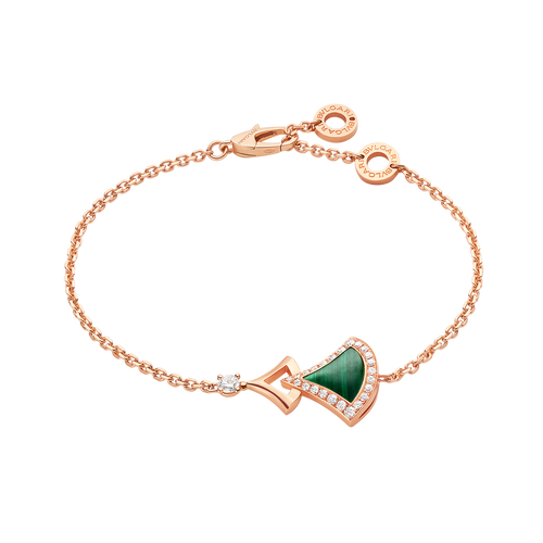 18K Bvlgari Divas' Dream Malachite Bracelet