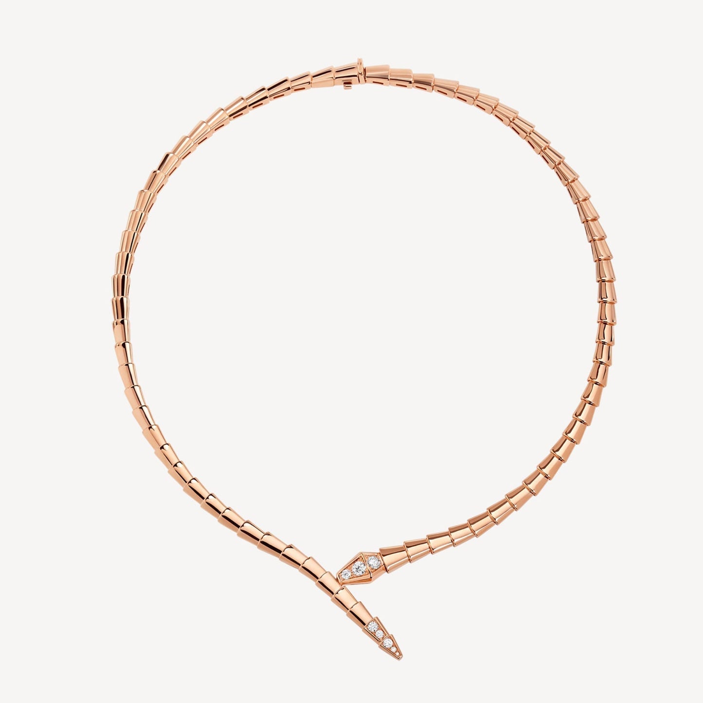 18K BV Serpenti Viper Demi-Pav¨¦ Diamonds Necklace