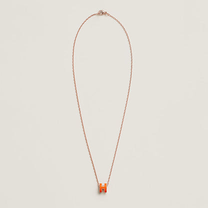 18K Mini Pop H Orange Necklace