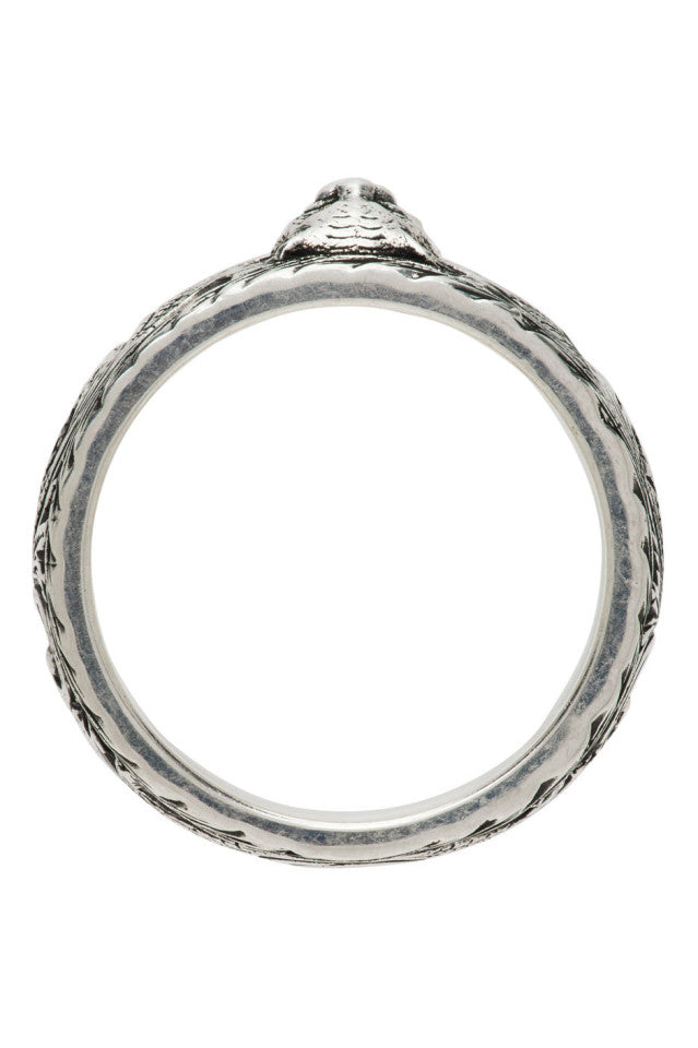 Double G Feline Head Ring