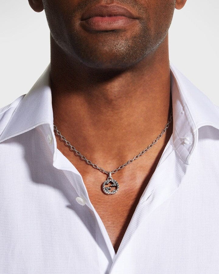 Double G Interlocking G Pendant Necklace