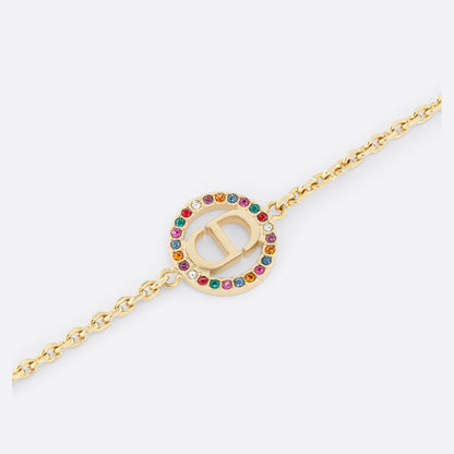 18K Petit CD Multicolor Crystals Bracelet