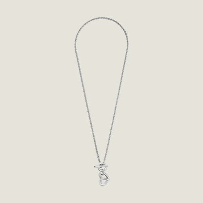 18K Cache-coeur Amulette Pendant H Necklace