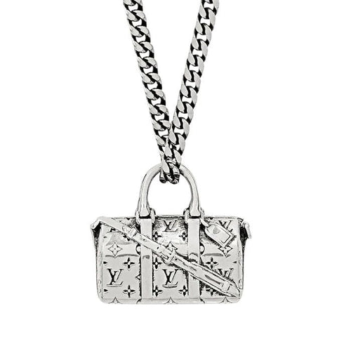 18K Louis Monogram Chain Bag Necklace