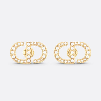 18k Dior Petit CD Stud Earrings