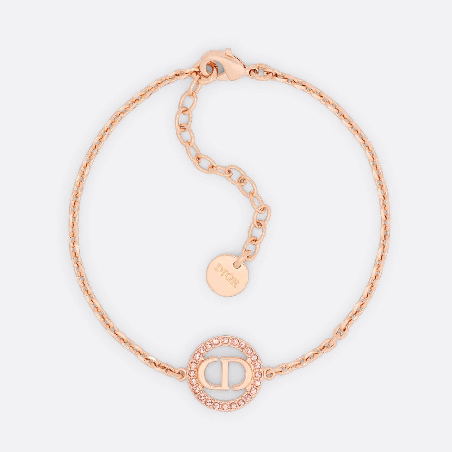 18K Dior Petit CD Pink Crystals Bracelet