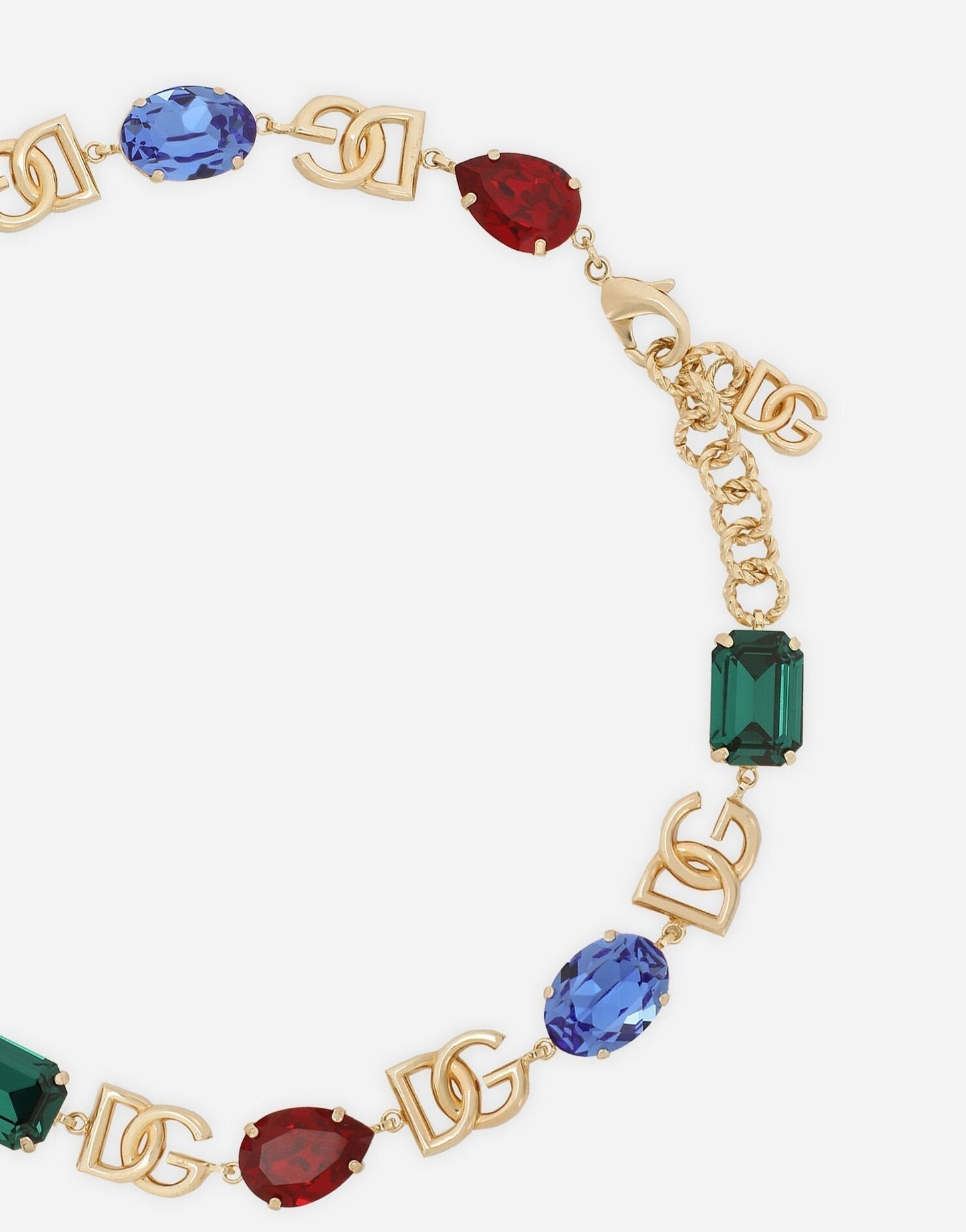 18K DG Crystals Choker Necklace