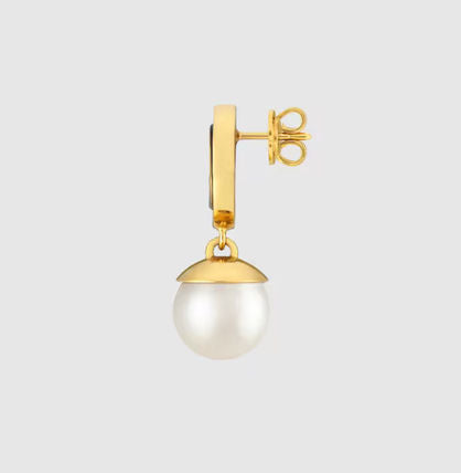 18K Double G Blondie Pendant Earrings