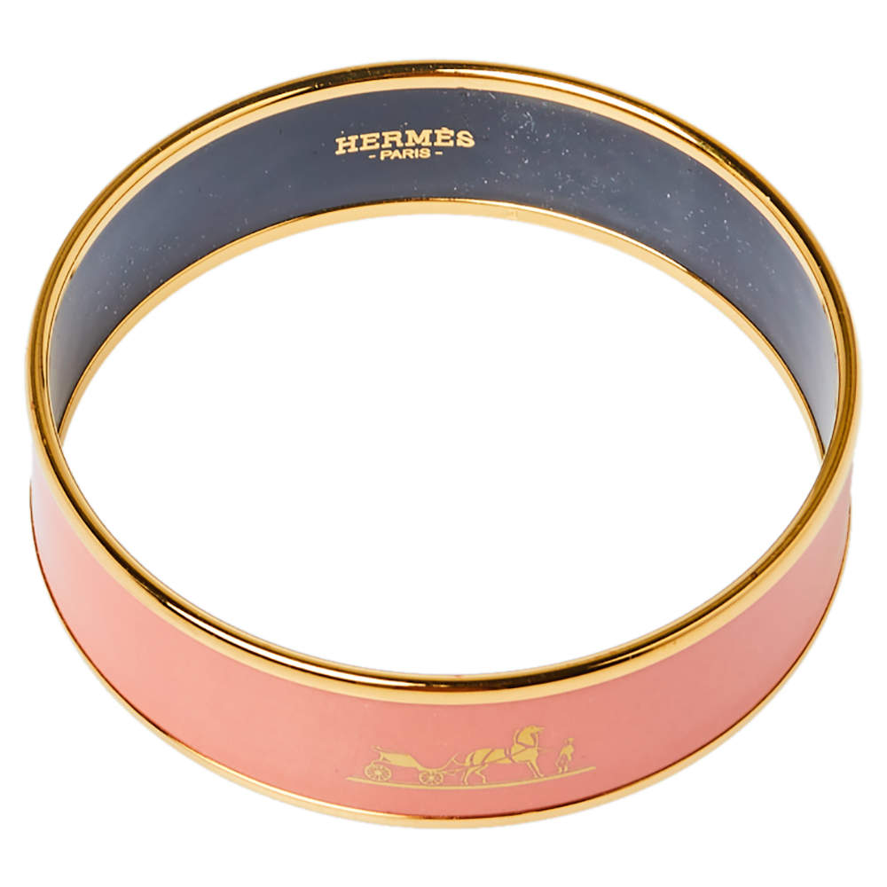 18K Enamel Cal¨¨che Wide Bangle H Bracelet