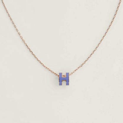 18K Mini Pop H Purple Necklace