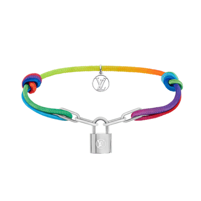 18K Louis Silver Lockit X Virgil Abloh Rainbow Bracelet