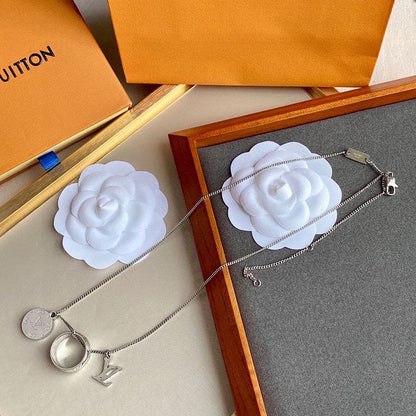 18K Louis Monogram Charms Necklace