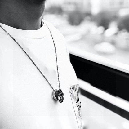 18K Louis Monogram Charms Necklace