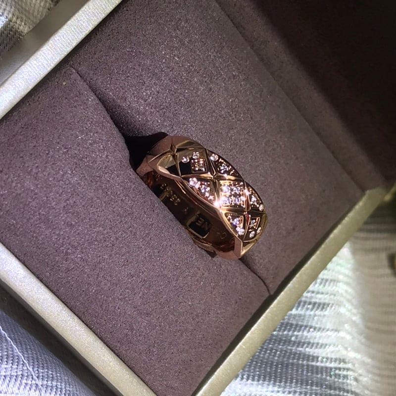 18K Rose Gold CC Coco Crush Diamonds Ring