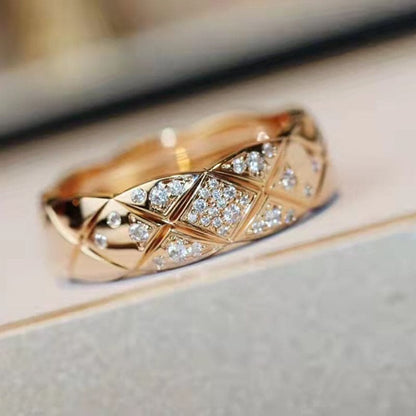 18K Rose Gold CC Coco Crush Diamonds Ring