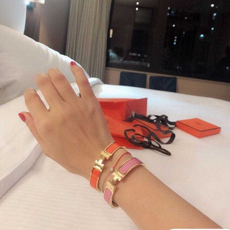 18K Clic H Orange Bracelet