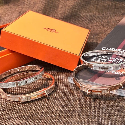 18K Rose Gold Kelly Diamonds H Bracelet