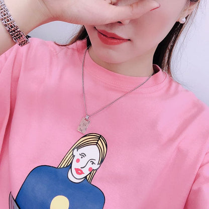 Double G Ghost Pendant Necklaces