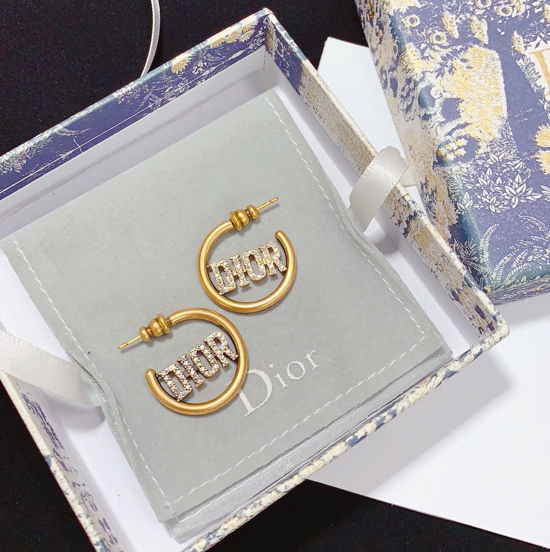 18K CD 30 Montaigne Hoop Earrings