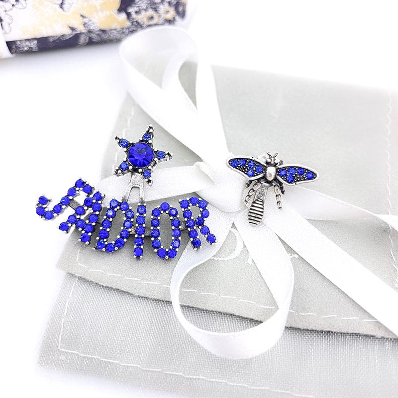 18K CD J'Adior Star Bee Earrings