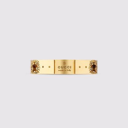 18K Double G Icon Yellow Gold Ring