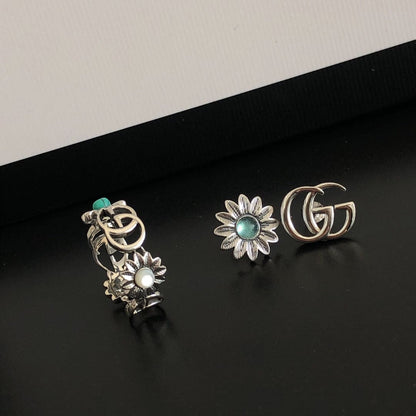 Double G Flowers Ring