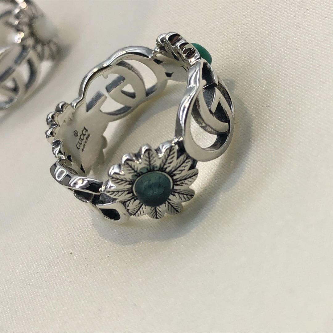 Double G Flowers Ring