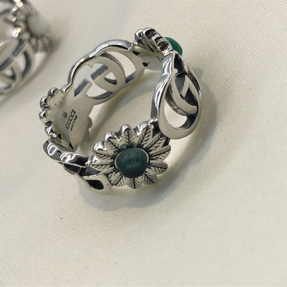 Double G Flowers Ring