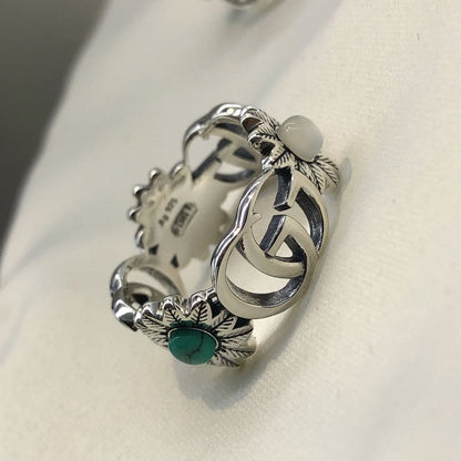 Double G Flowers Ring