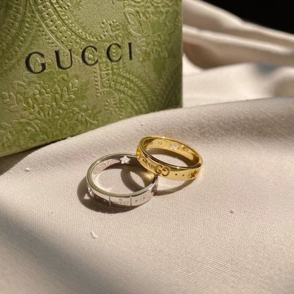 18K Double G Icon Ring